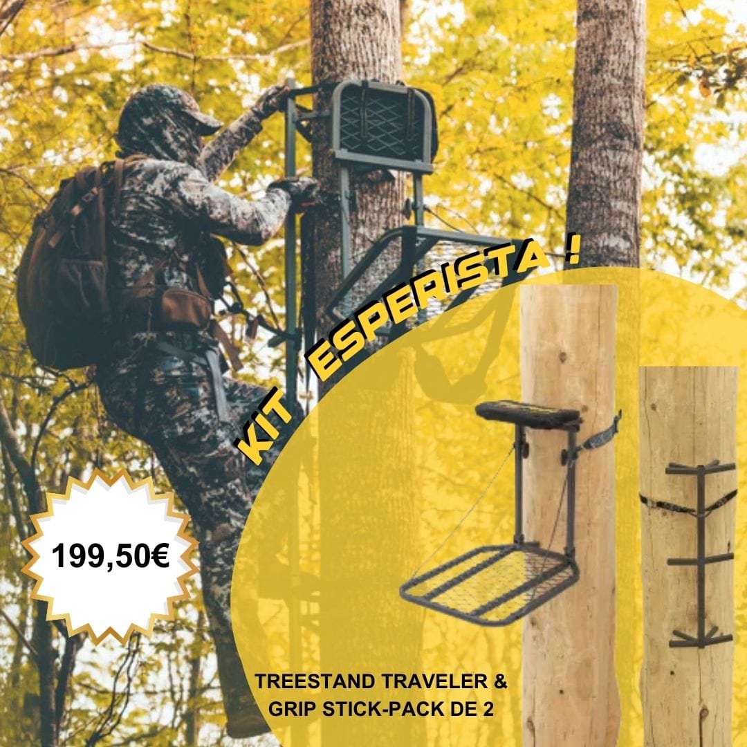KIT ESPERISTA- 1 TREESTAND TRAVELER AND 2 GRIP STICKS
